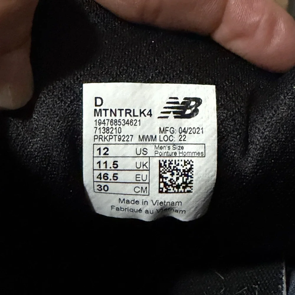 New Balance Mens DYNASOFT NITREL V4's Trail Running Shoes Sneakers Black US 12D